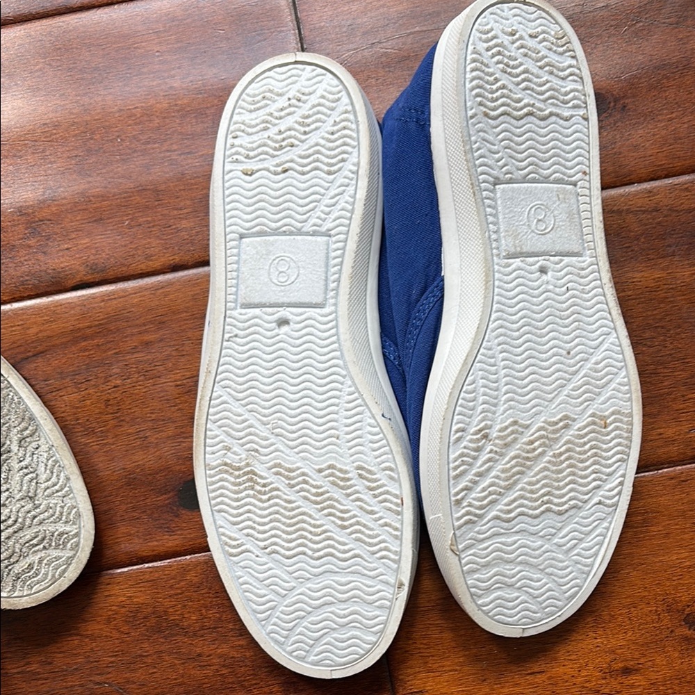 Women’s Canvas Shoes - Blue, Navy, Green, White - Picture 5 of 15